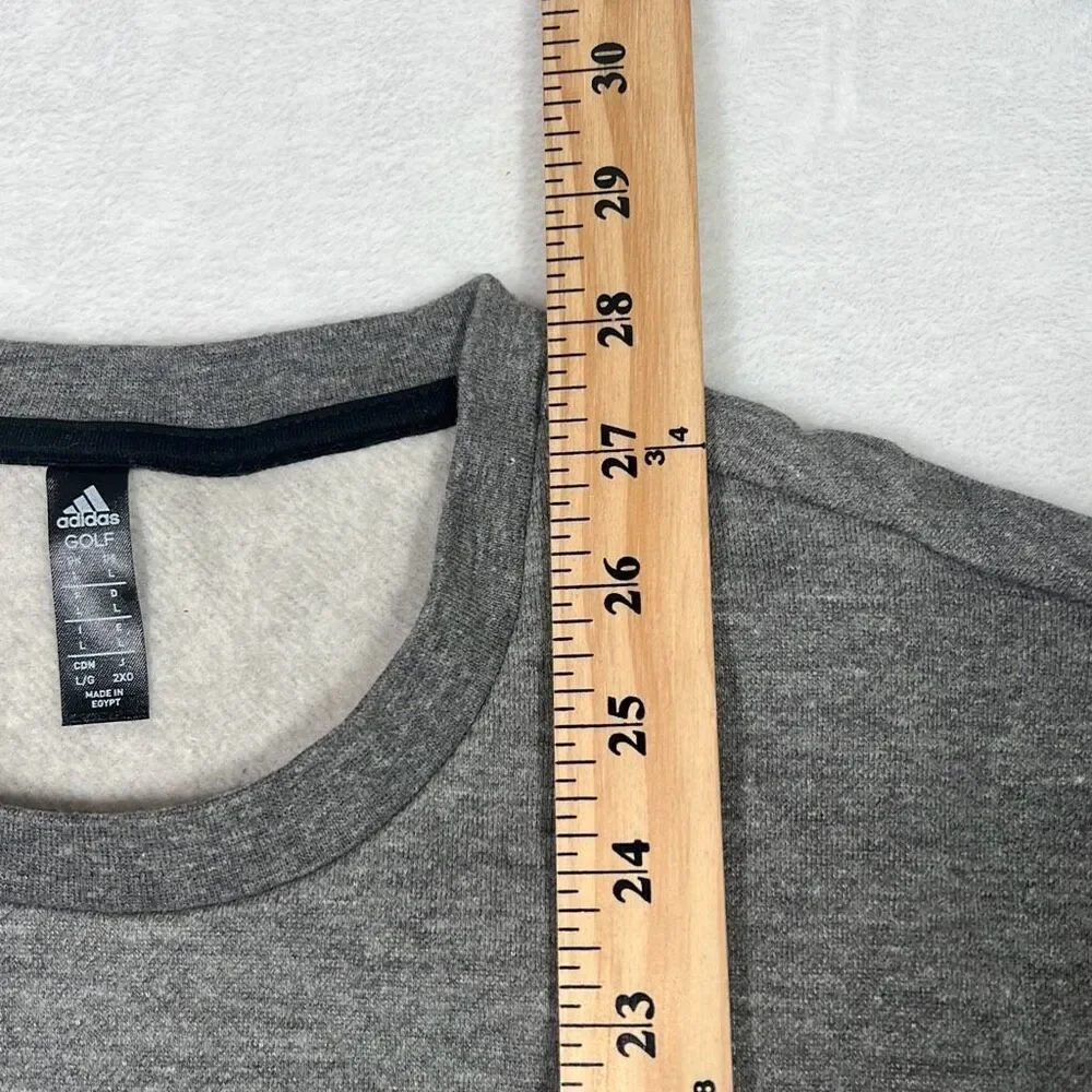 ADIDAS GOLF Tech Fleece‎ casual gray black pullover NWT Men large
